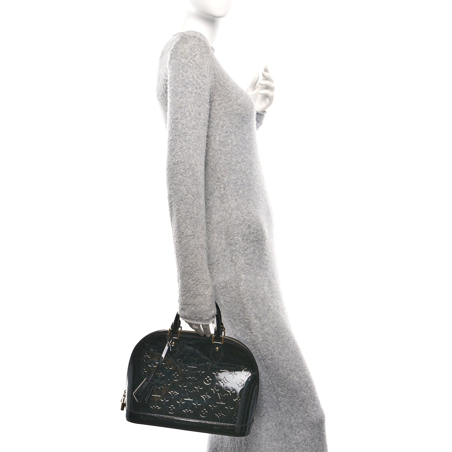 Louis Vuitton Vernis Alma PM Black 2 of 9