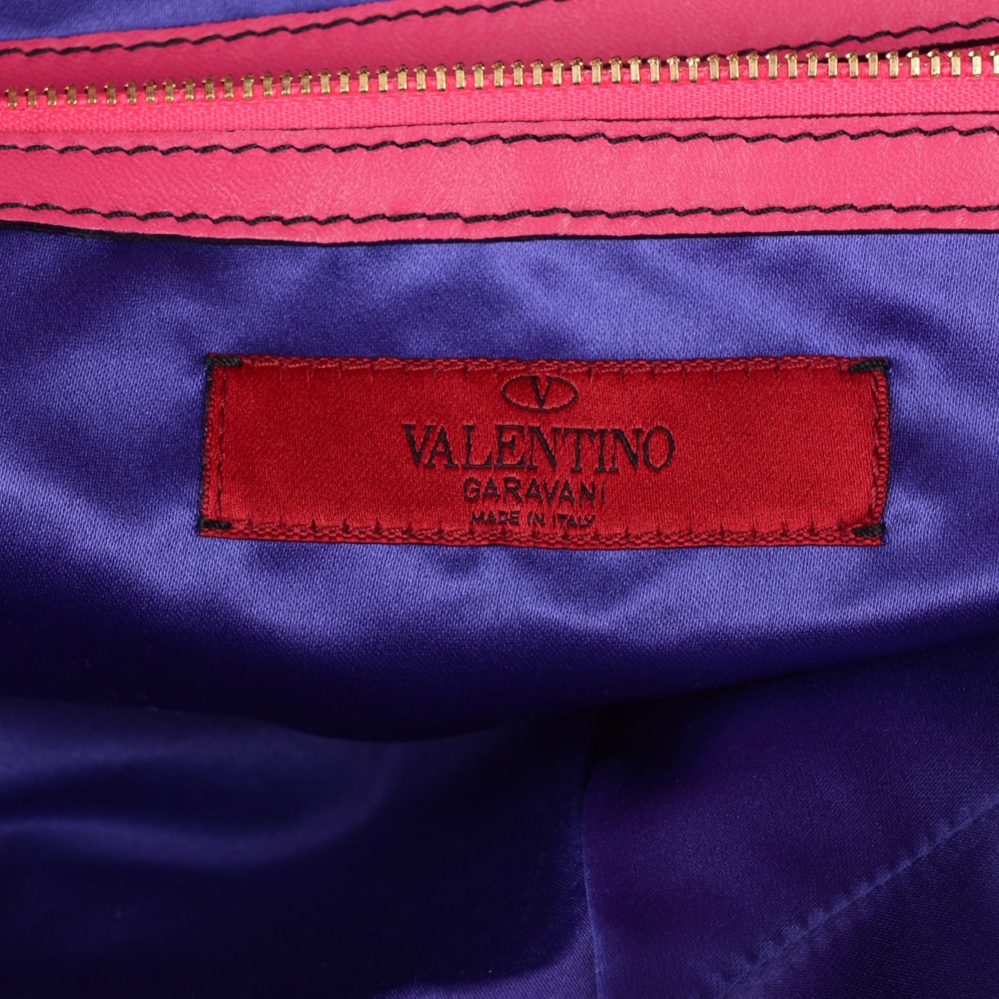 Nappa Ruffle Idylle Tote Fuchsia