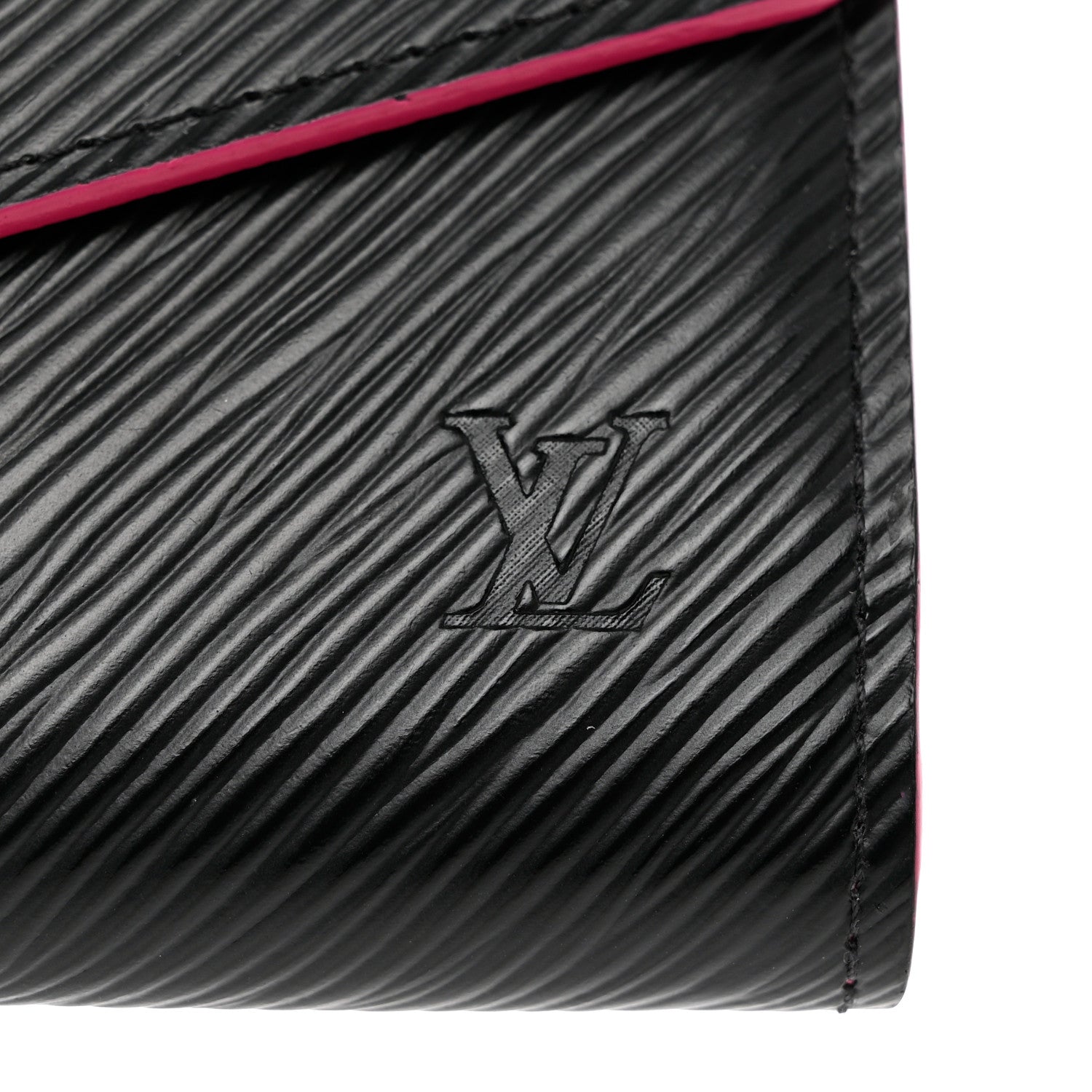 Louis Vuitton Epi Sarah Wallet NM Black Hot Pink 7 of 9