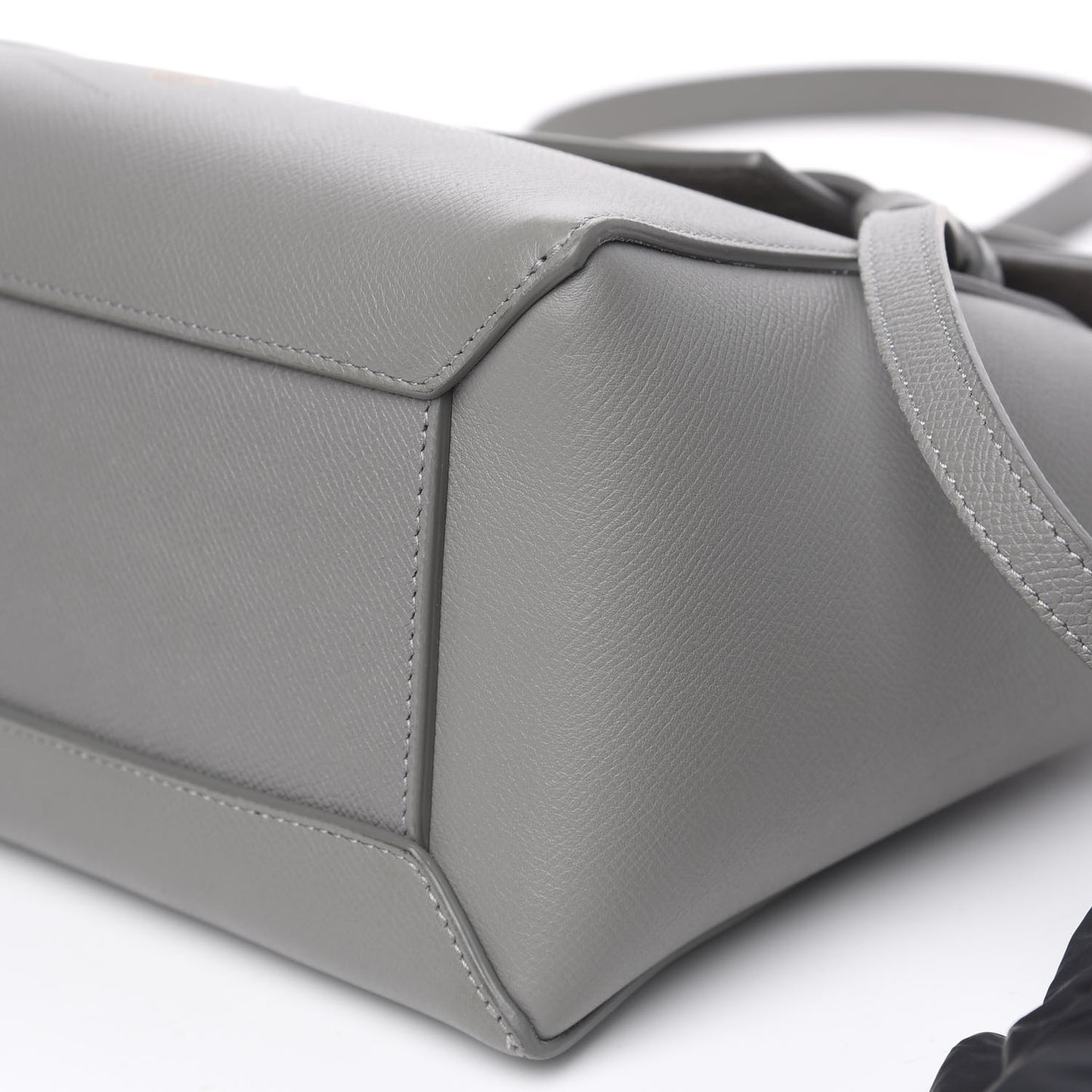 Grained Calfskin Micro Belt Bag Cloud