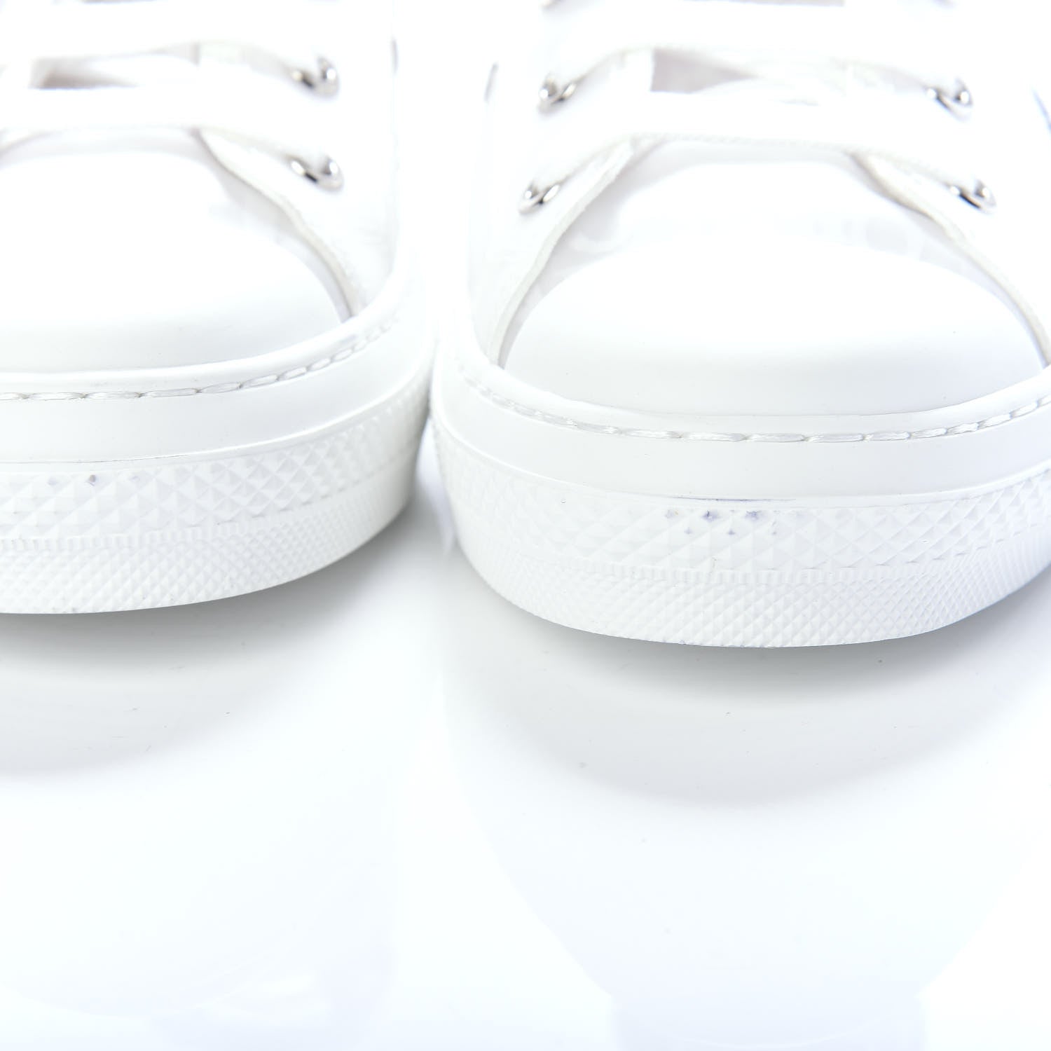 Christian Dior Technical Canvas Oblique Mens B23 High Top Sneakers 40 White 12 of 12