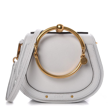 Chloe Calfskin Suede Small Nile Bracelet Bag Airy Grey 1 of 7