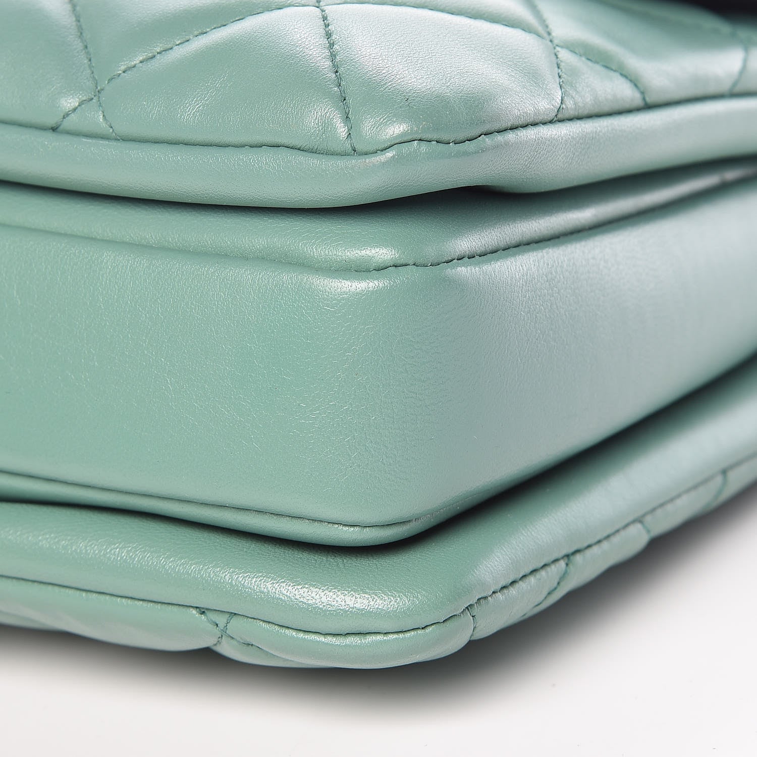 Chanel Lambskin Quilted Small Trendy CC Flap Dual Handle Bag Light Green 10 of 12