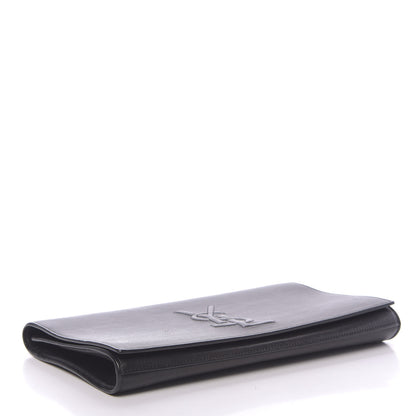 Saint Laurent Calfskin Monogram Large Belle De Jour Clutch Black 4 of 9