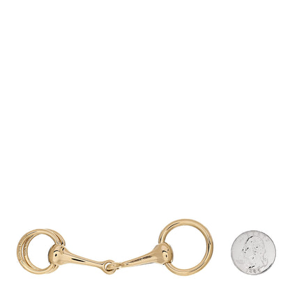 Hermes Permabrass Mors Scarf Ring Gold 2 of 5