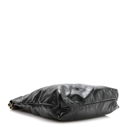 Chanel Shiny Calfskin Quilted Small Chanel 22 Black 5 of 11