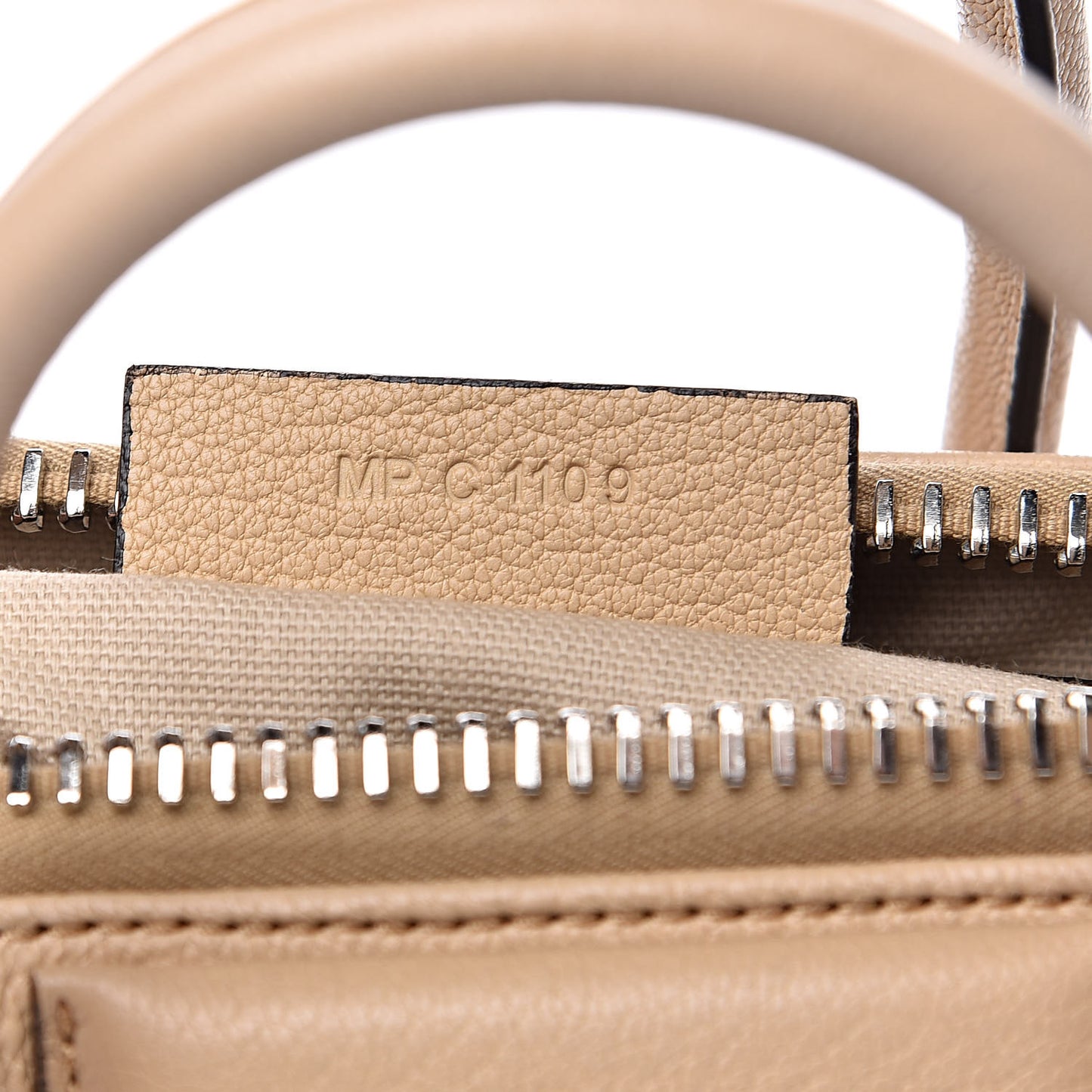 Sugar Goatskin Mini Antigona Beige Camel