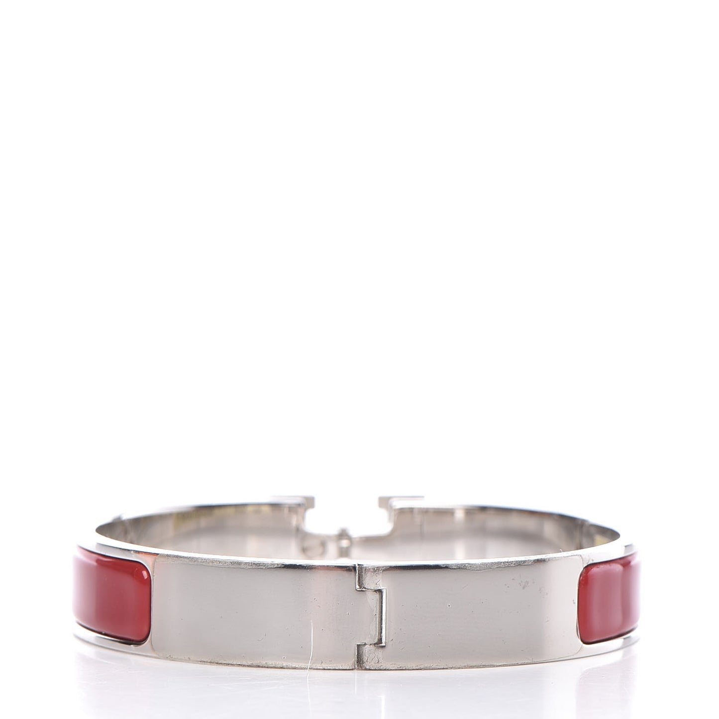 Enamel Narrow Clic Clac H Bracelet GM Red