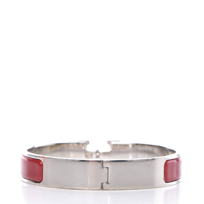 Hermes Enamel Narrow Clic Clac H Bracelet GM Red 3 of 6