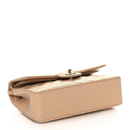 Chanel Caviar Quilted Small Double Flap Beige 4 of 12
