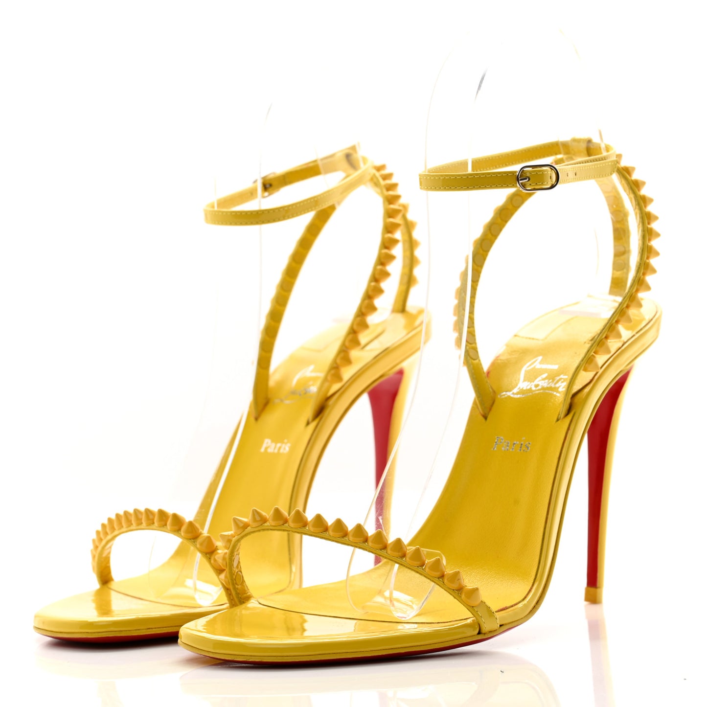 Patent Calfskin So Me 100 Sandals 36.5 Yellow
