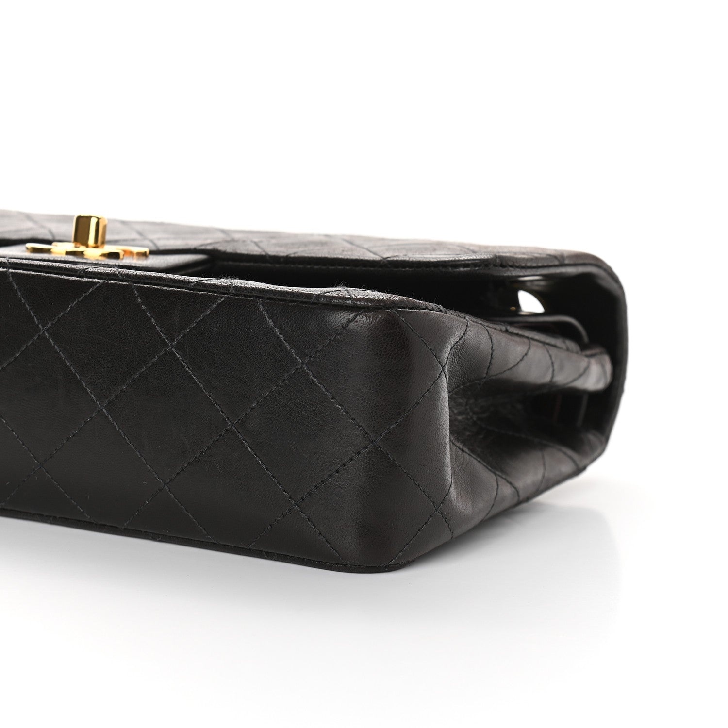 Chanel Lambskin Quilted Small Double Flap Black 9 of 12