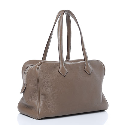 Hermes Taurillon Clemence Victoria II 35 Etoupe 3 of 11