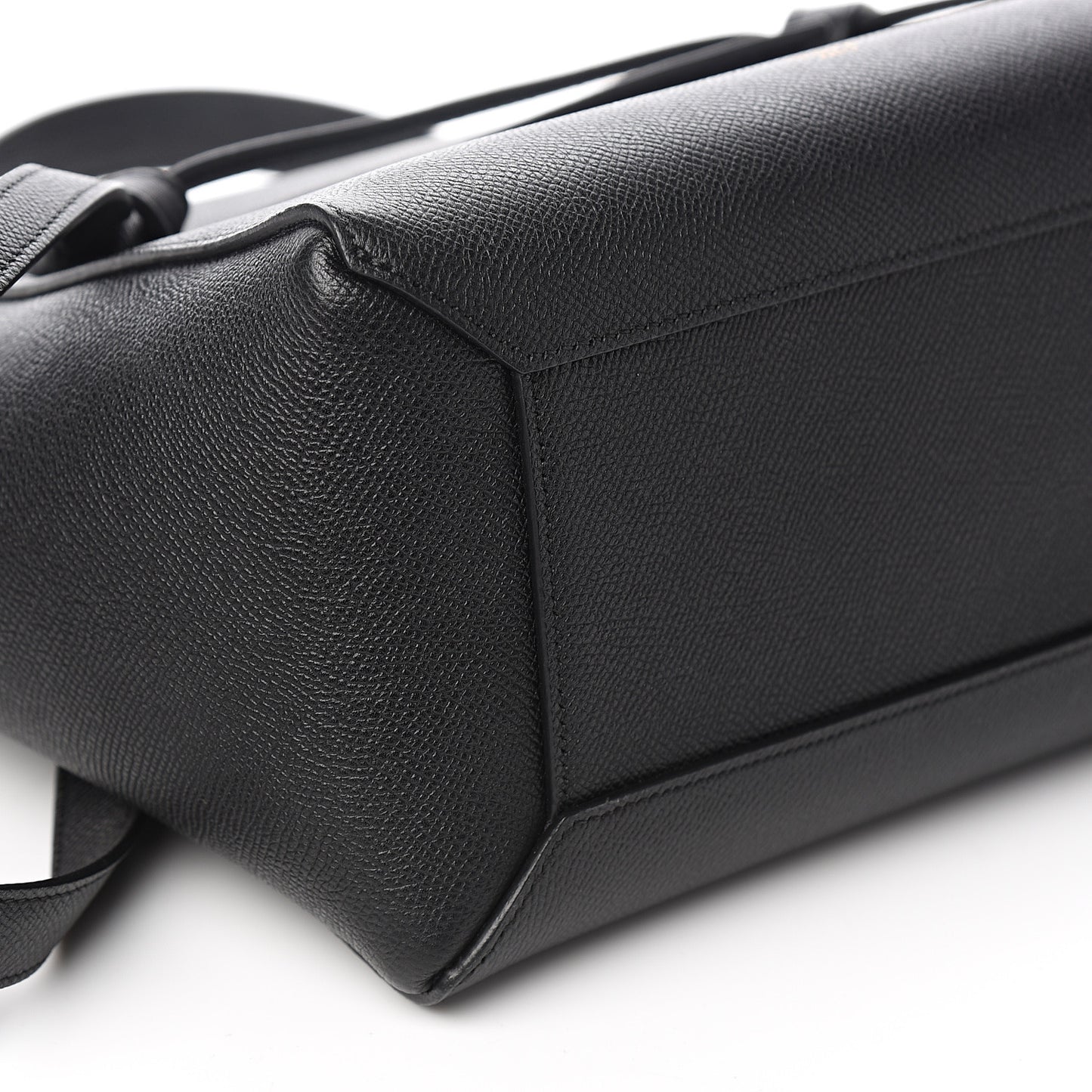 Grained Calfskin Micro Belt Bag Black
