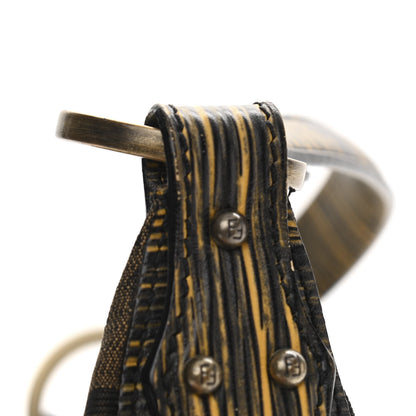Fendi Zucca Vitello Elite Small Chef Hobo Tobacco Moro Giallo 11 of 12
