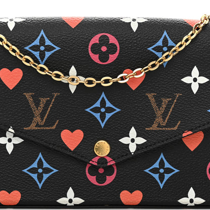 Louis Vuitton Game On Felicie Chain Wallet Black 8 of 10