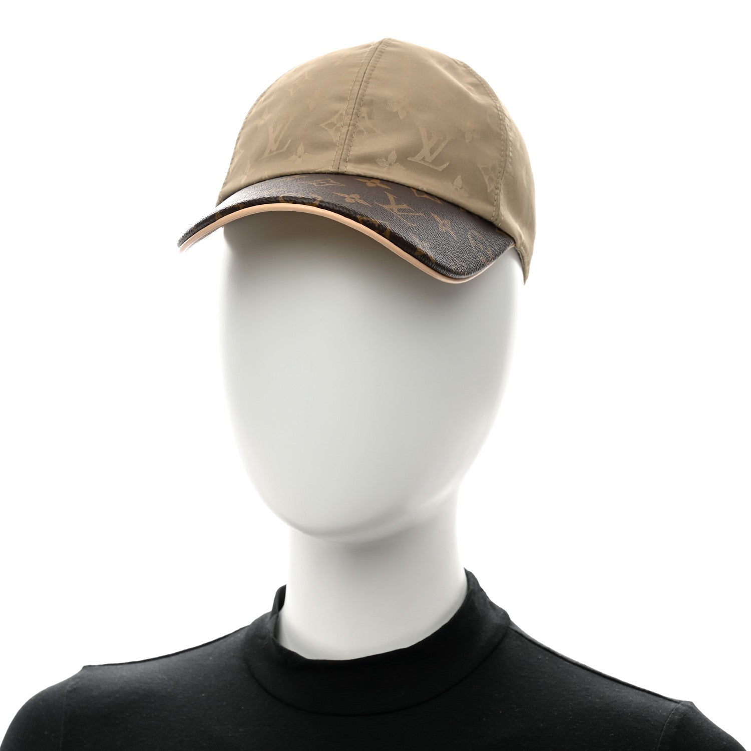 Louis Vuitton Monogram Polyester Silk LV Get Ready Cap M Beige 2 of 10
