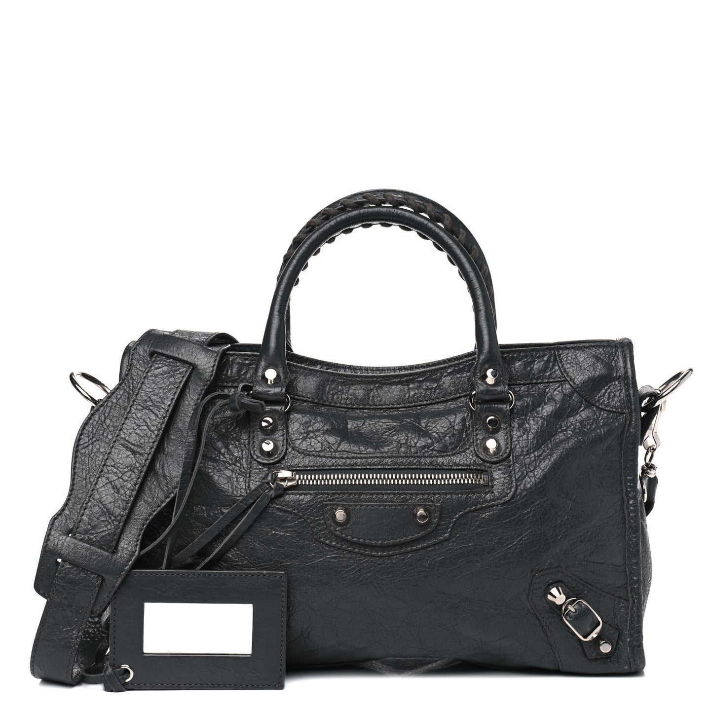 Agneau Classic Silver Hardware S City Gris Fossile