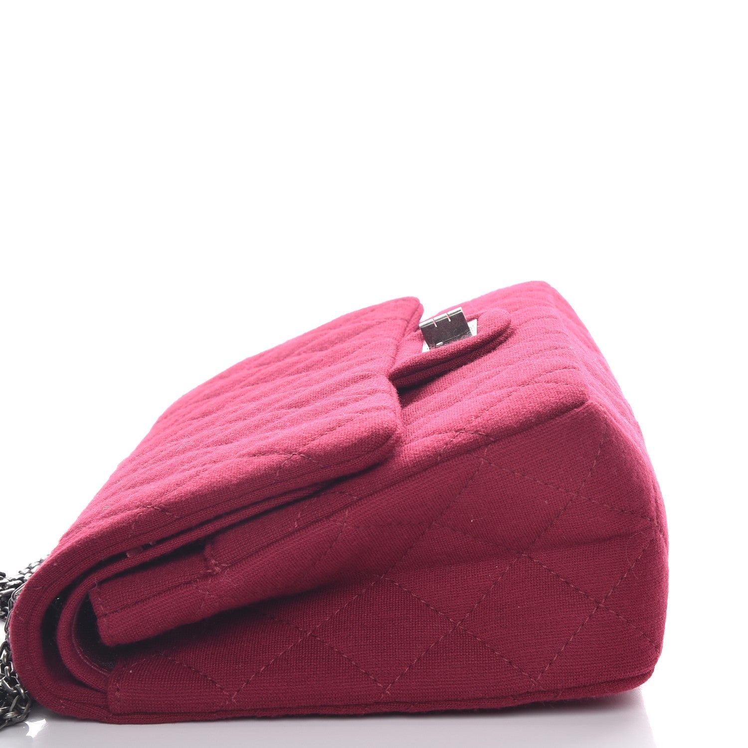Chanel Jersey Quilted 2.55 Reissue 227 Flap Dark Pink 9 of 9