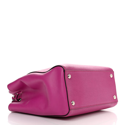 Fendi Vitello Elite Petite 2Jours Tote Magenta 4 of 11