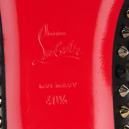 Christian Louboutin Nappa Pigalle Spikes Flats 40.5 Black 7 of 7