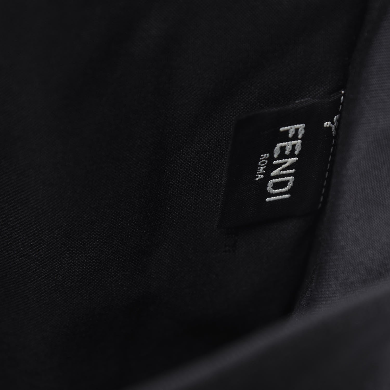 Fendi Glazed Fabric Nylon FF 1974 Diagonal Panelled Backpack Tobacco Moresco Black 7 of 11