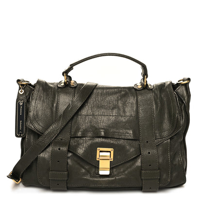 Proenza Schouler Lambskin Medium PS1 Satchel Military 1 of 14