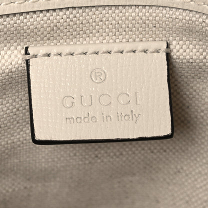Gucci GG Supreme Monogram Web Mini Horsebit 1955 Shoulder Bag Beige Mystic White 6 of 10