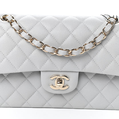 Chanel Caviar Quilted Small Double Flap Grey 8 of 10