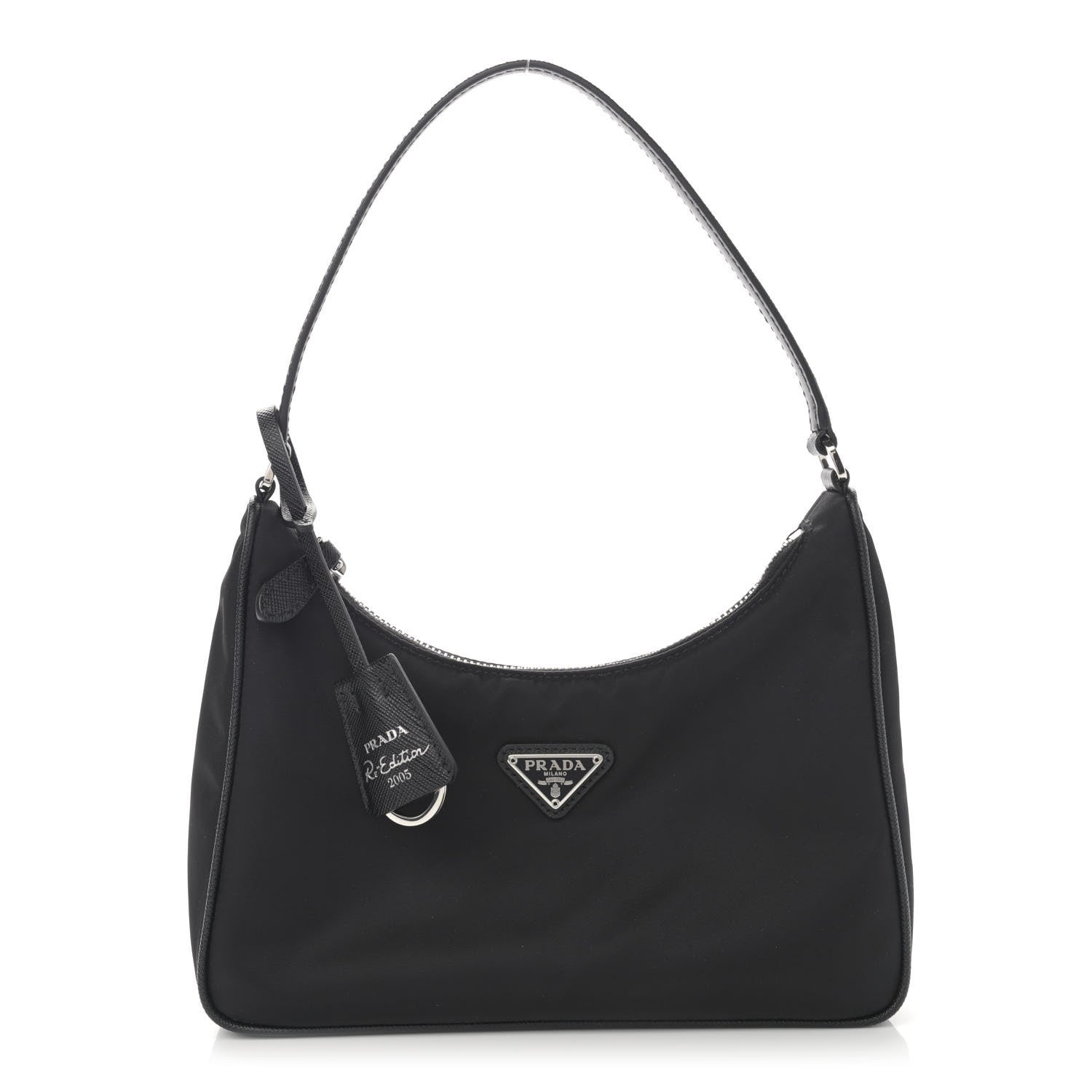 Prada Tessuto Nylon Saffiano Mini Re-Edition 2005 Bag Black 1 of 10