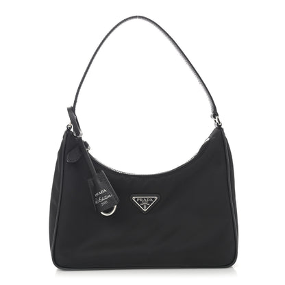 Prada Tessuto Nylon Saffiano Mini Re-Edition 2005 Bag Black 1 of 10