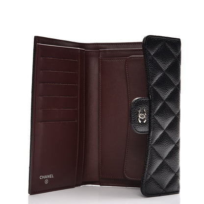 Chanel Caviar Quilted Large Flap Wallet Black 5 of 9