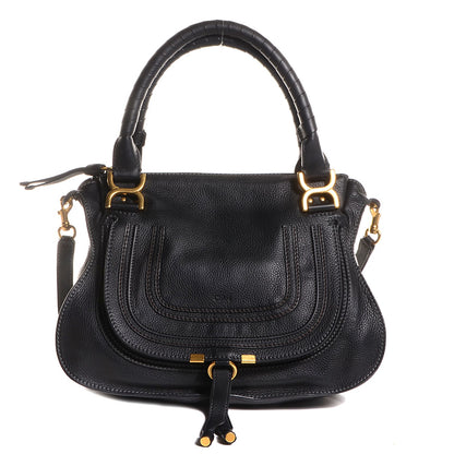 Chloe Calfskin Small Marcie Satchel Black 1 of 8