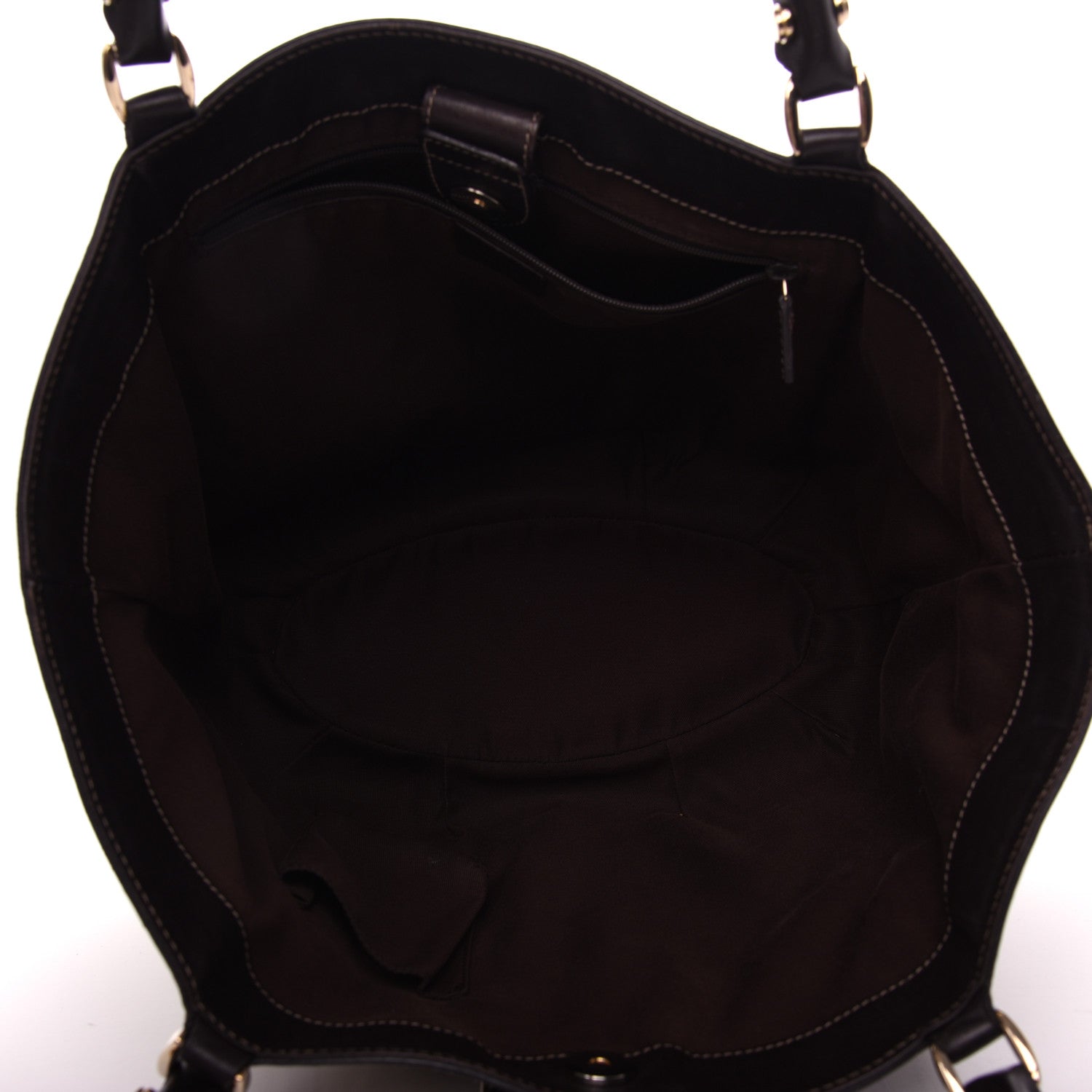 Gucci Monogram Medium D Gold Hobo Dark Brown 5 of 9