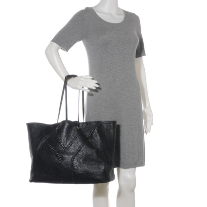 Saint Laurent Leather Neo Double Reversible Tote Black Bronze 2 of 7