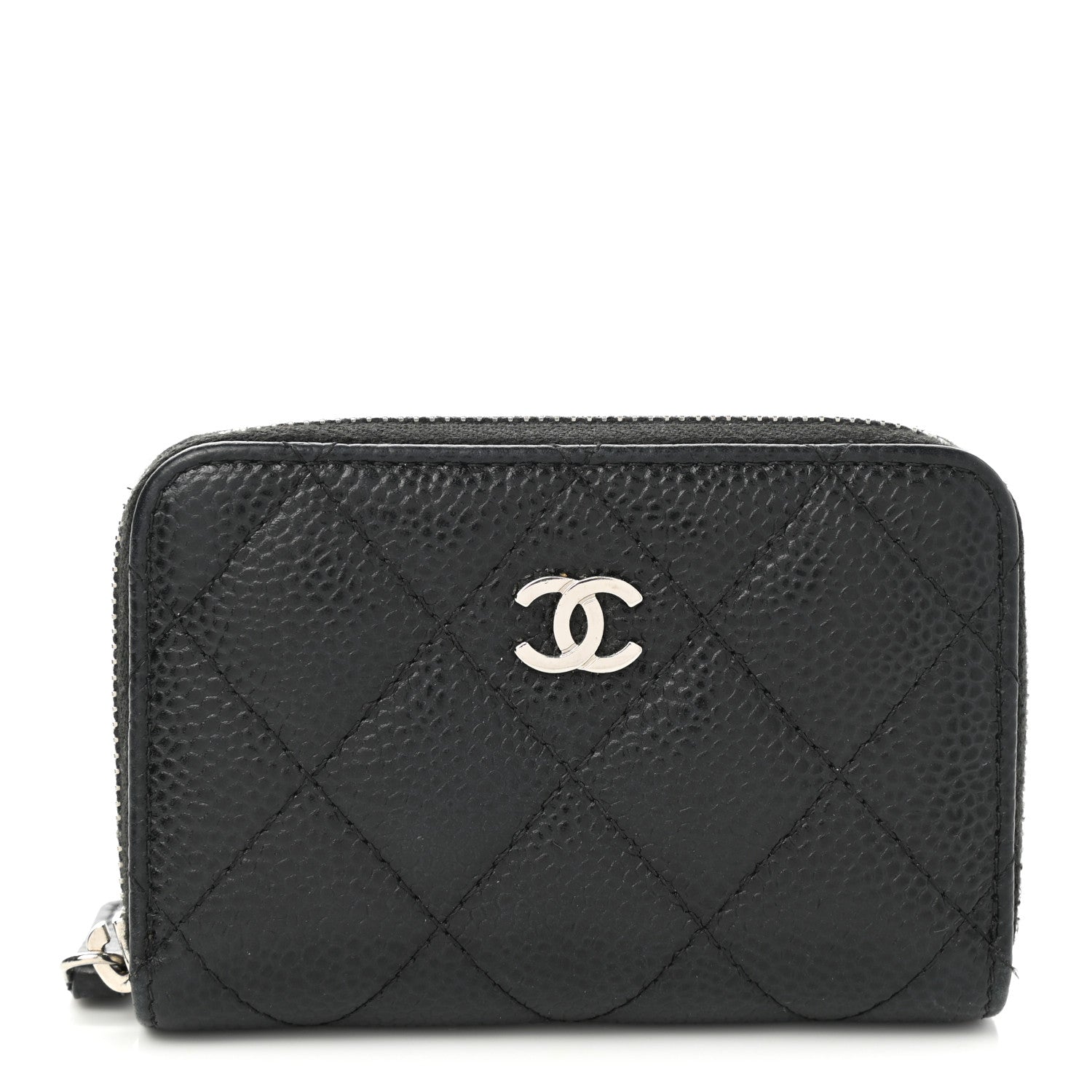 Chanel Caviar Quilted Classic Zipped Coin Purse Black 1 of 8