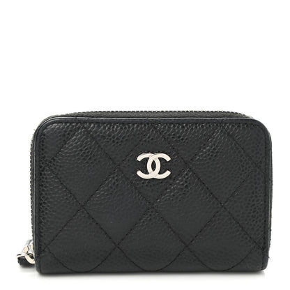 Chanel Caviar Quilted Classic Zipped Coin Purse Black 1 of 8