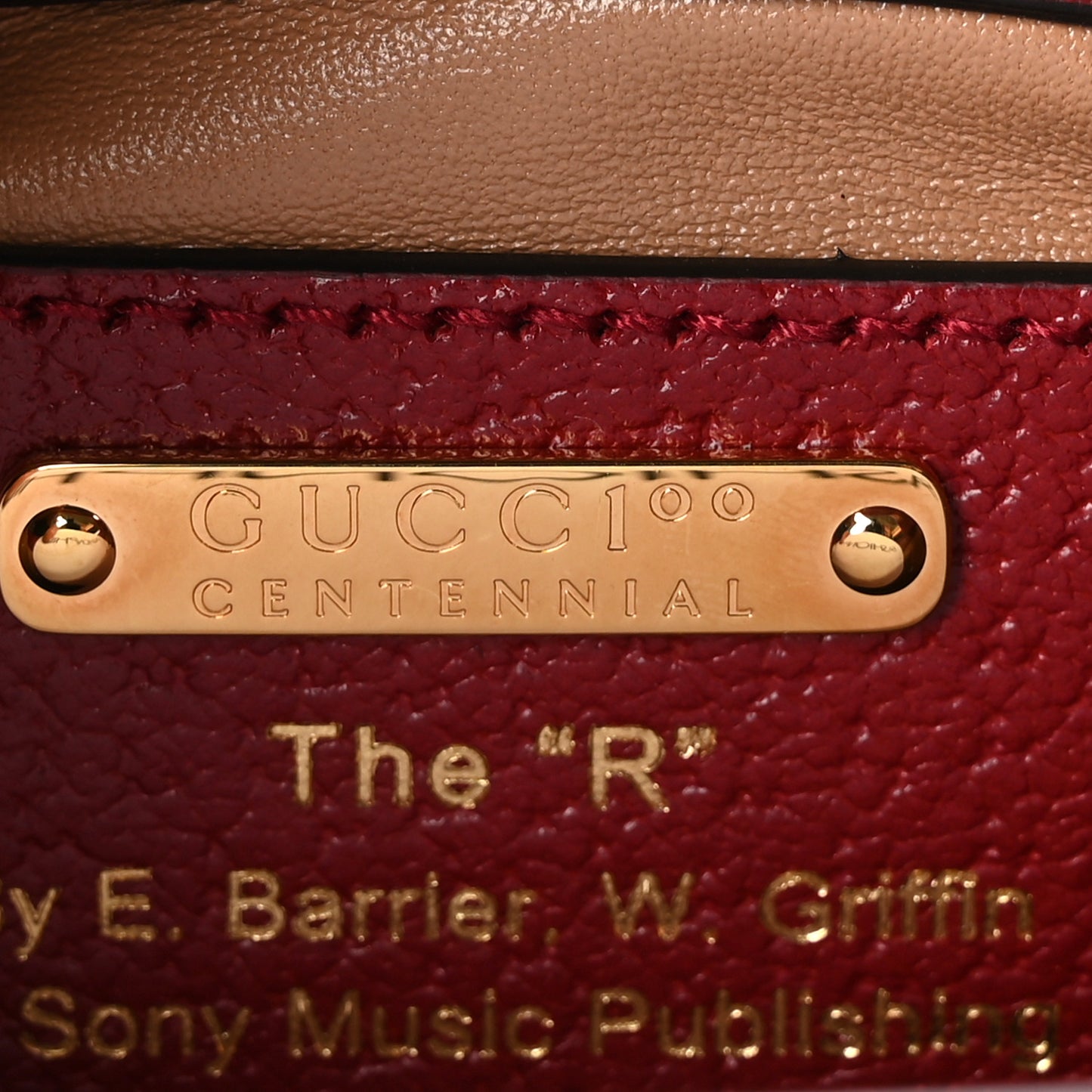 Canvas Calfskin 100 Centennial Music Small Jackie 1961 Hobo Ivory Red