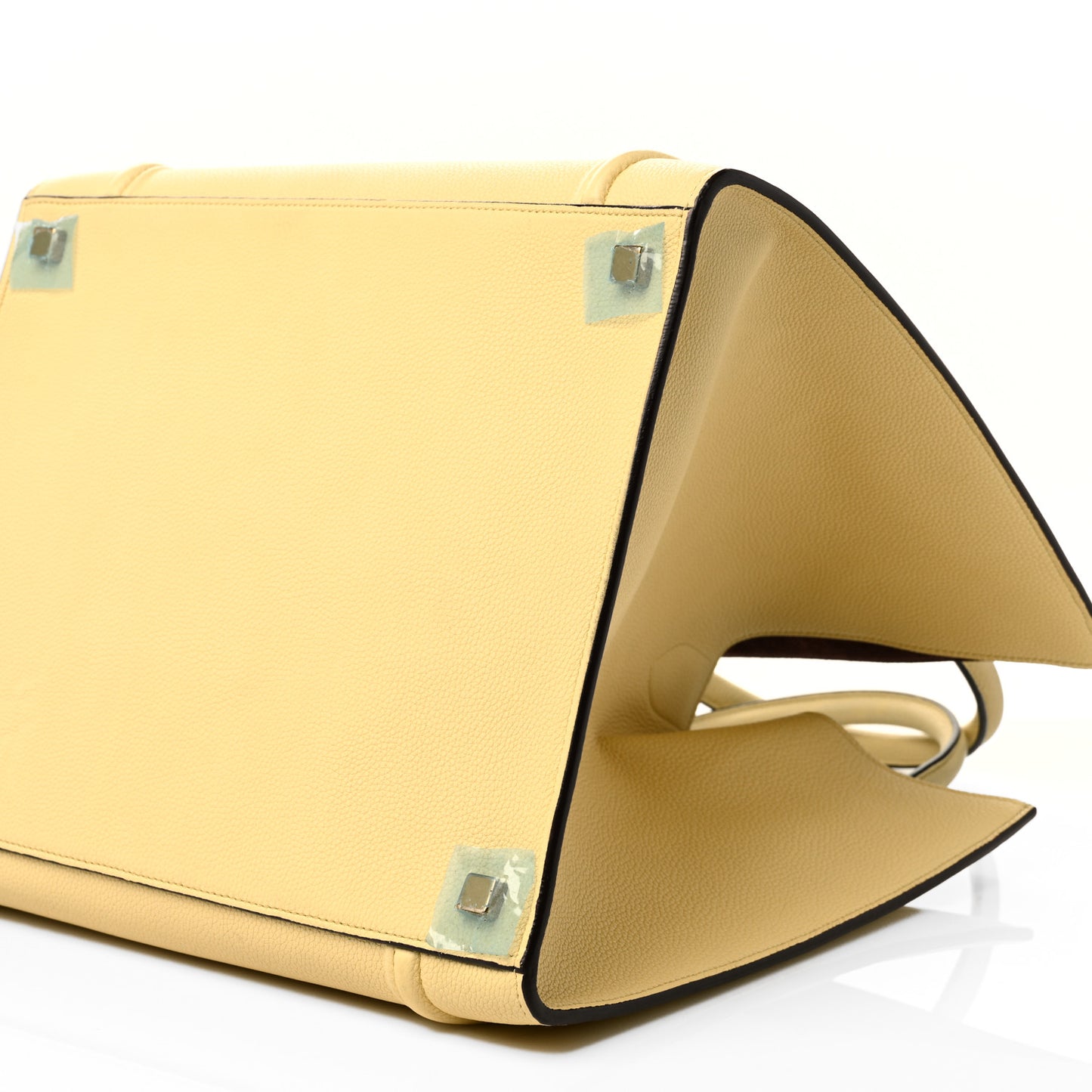 Drummed Calfskin Medium Phantom Luggage Cream