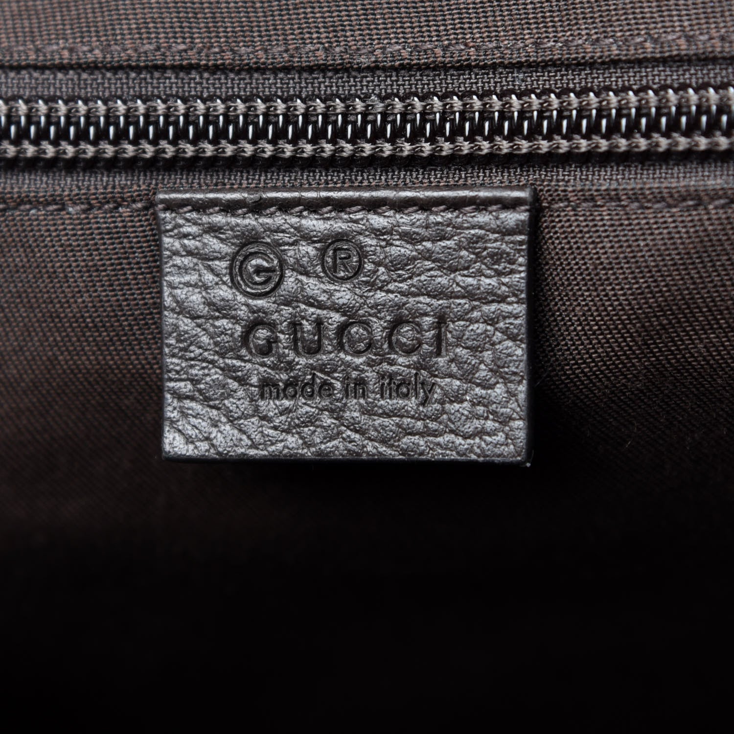 Gucci Monogram Dollar Calfskin Boston Duffle Bag Beige Ebony Testa di Moro Marrone Scuro 5 of 10