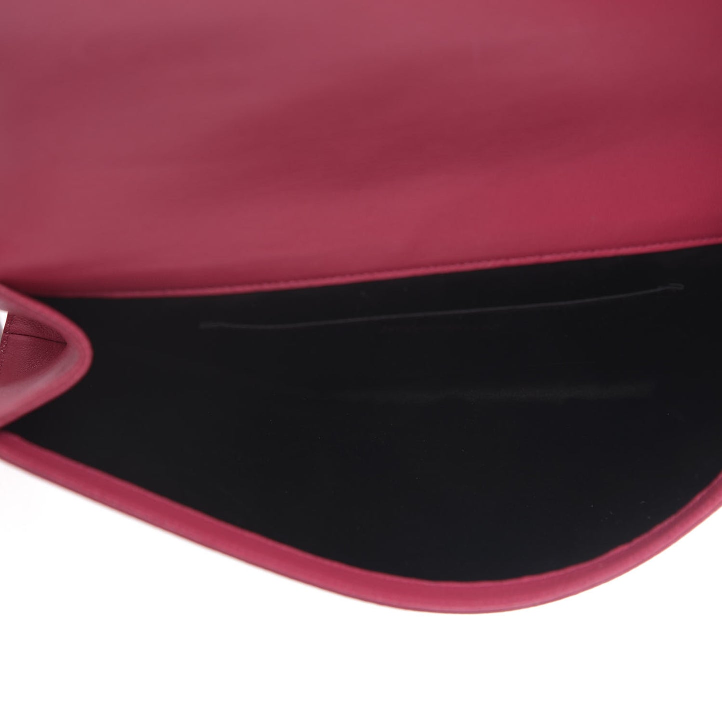 Calfskin Monogram Large Belle De Jour Clutch Lipstick Fuchsia