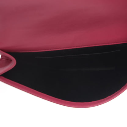 Saint Laurent Calfskin Monogram Large Belle De Jour Clutch Lipstick Fuchsia 4 of 6