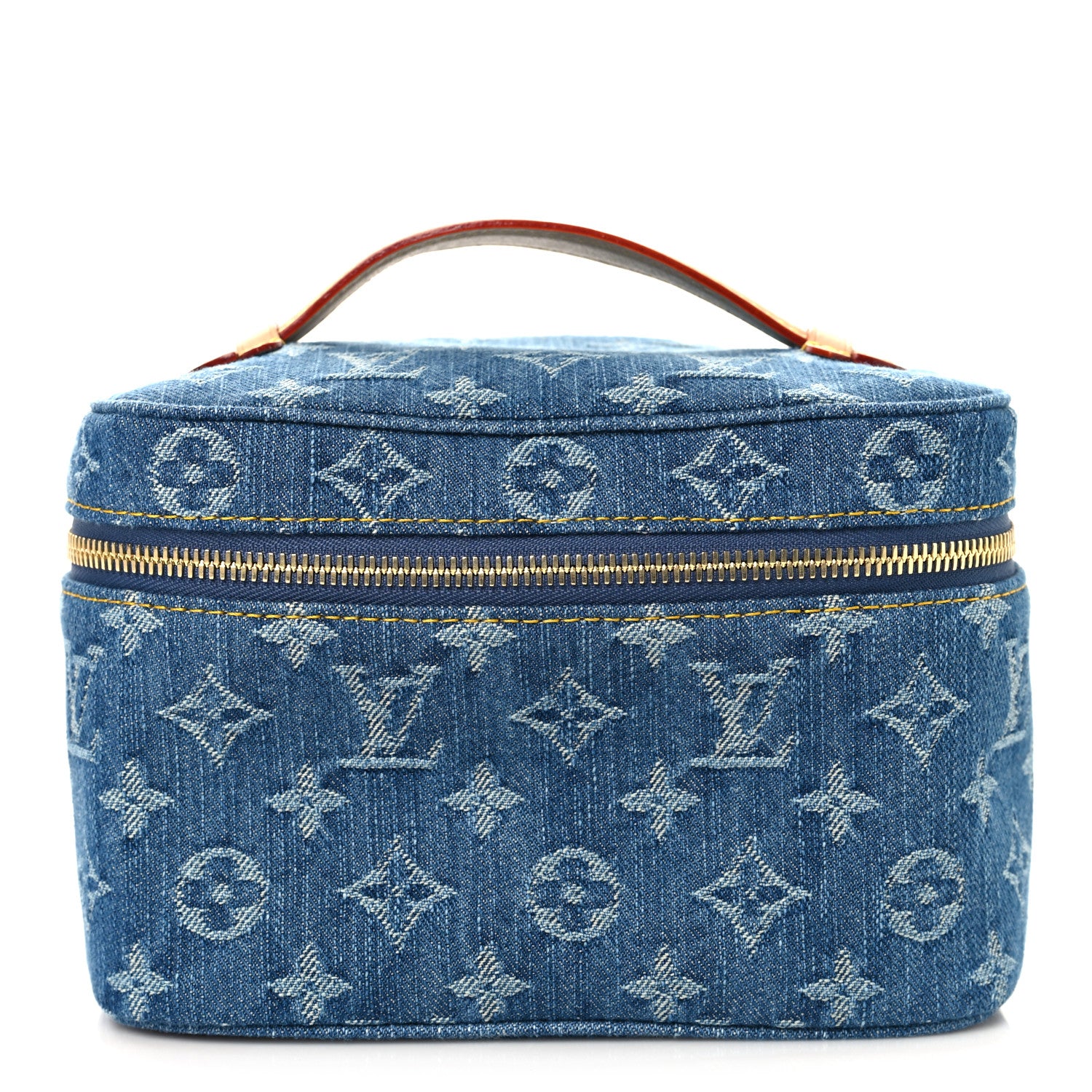 Louis Vuitton Monogram Denim Nice Mini Blue Blue 1 of 7