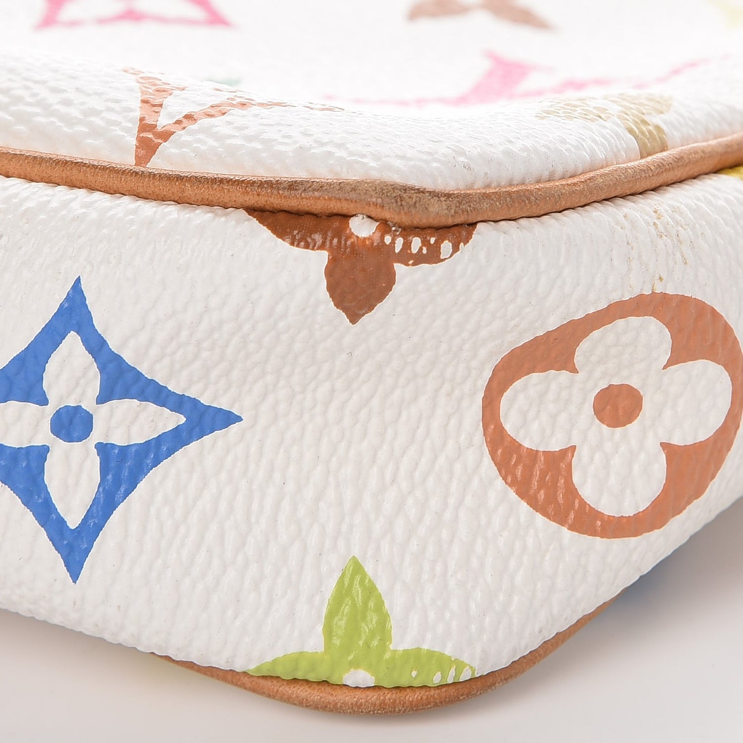 Monogram Multicolor Pochette Accessories White