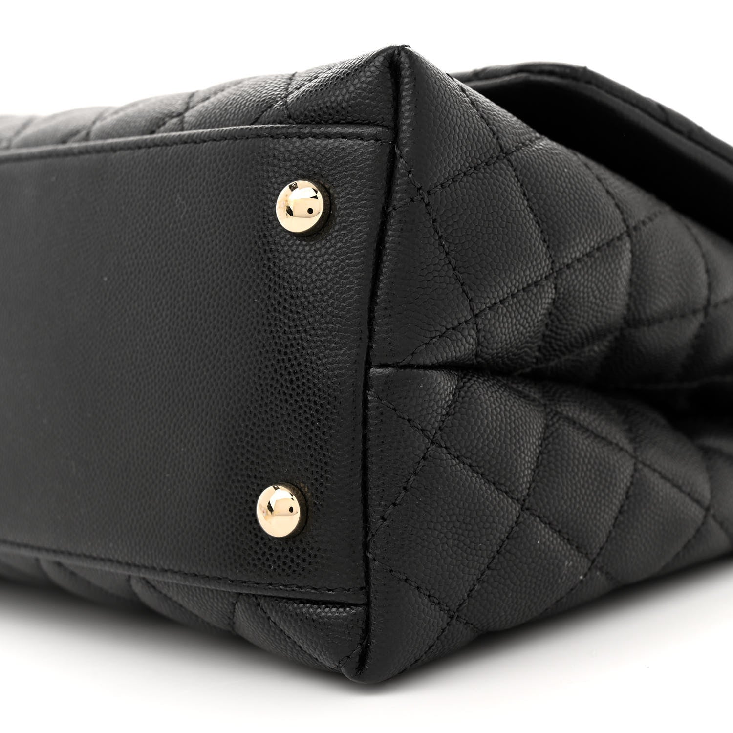 Chanel Caviar Quilted Small Coco Handle Flap Black 10 of 11