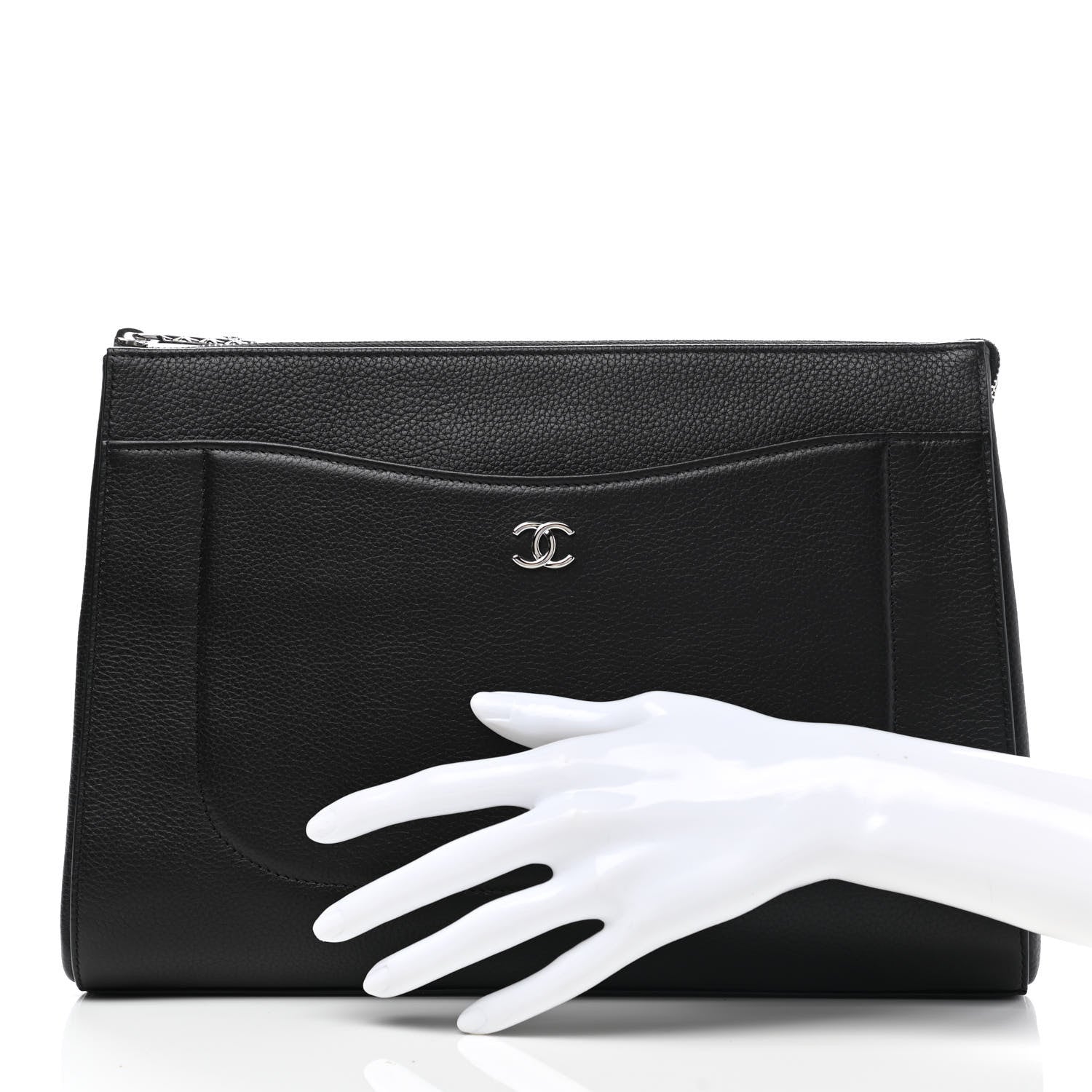 Chanel Grained Calfskin Large Neo Executive Cosmetic Case Black 2 of 8