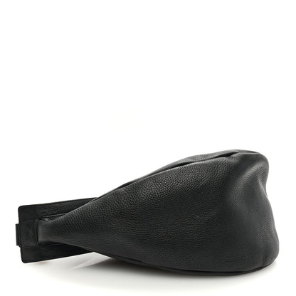 The Row Grained Calfskin Large Slouchy Banana Bag Black 4 of 10