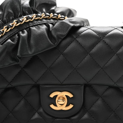 Chanel Lambskin Quilted Mini Romance Rectangular Flap Black 8 of 11