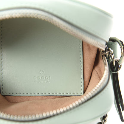 Gucci Calfskin Matelasse Mini GG Marmont Crossbody Bag Water Green 8 of 10