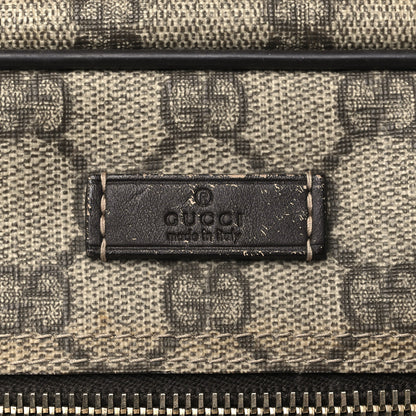 Gucci GG Plus Monogram Selleria Calfskin Medium Messenger Bag Beige Ebony Cocoa Dark Chocolate 11 of 11